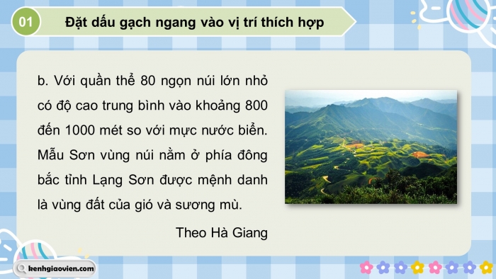 Giáo án điện tử Tiếng Việt 5 chân trời Bài 1: Luyện tập về dấu gạch ngang