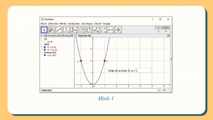 Giáo án điện tử Toán 9 cánh diều Bài Thực hành phần mềm GeoGebra