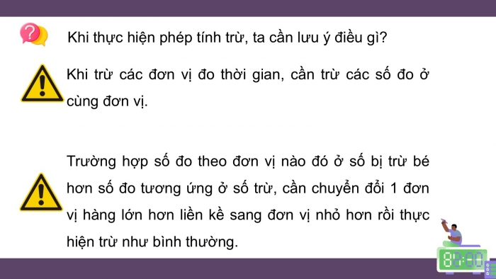 Giáo án PPT dạy thêm Toán 5 Cánh diều bài 69: Cộng số đo thời gian. Trừ số đo thời gian