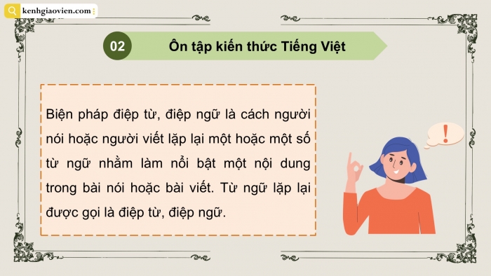 Giáo án PPT dạy thêm Tiếng Việt 5 cánh diều Bài 14: Tuần lễ Vàng, Điệp từ, điệp ngữ, Trả bài văn tả phong cảnh