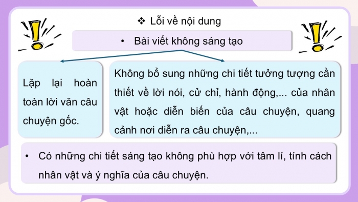 Giáo án PPT dạy thêm Tiếng Việt 5 cánh diều Bài 17: Trăng ơi... từ đâu đến?, Trả bài viết kể chuyện sáng tạo