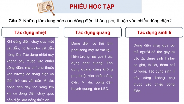 Giáo án điện tử KHTN 9 cánh diều - Phân môn Vật lí Bài tập (Chủ đề 4)