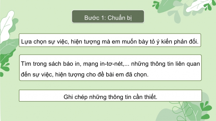 Giáo án PPT dạy thêm Tiếng Việt 5 Kết nối bài 28: Bài đọc Giờ Trái Đất. Tìm ý cho đoạn văn nêu ý kiến phản đối một sự việc, hiện tượng