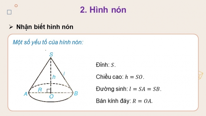 Giáo án PPT dạy thêm Toán 9 Kết nối bài 31: Hình trụ và hình nón