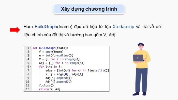 Giáo án điện tử chuyên đề Khoa học máy tính 12 kết nối Bài 17: Thực hành duyệt đồ thị tổng hợp