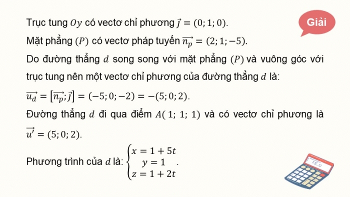 Giáo án PPT dạy thêm Toán 12 chân trời Bài 2: Phương trình đường thẳng trong không gian (P2)