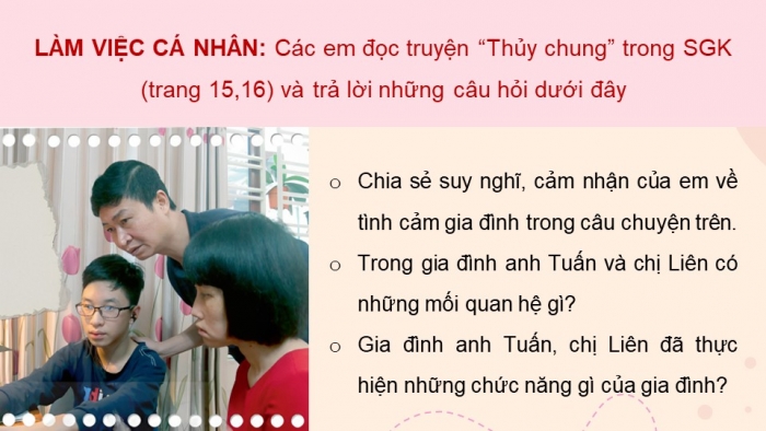 Giáo án điện tử chuyên đề Kinh tế pháp luật 10 kết nối Bài 3: Gia đình