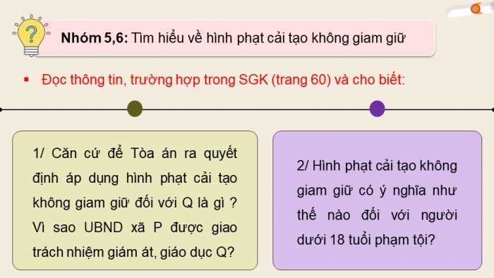 Giáo án điện tử chuyên đề Kinh tế pháp luật 10 kết nối Bài 7: Pháp luật hình sự liên quan đến người chưa thành niên (P2)