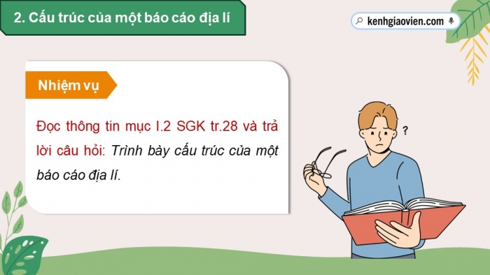 Giáo án điện tử chuyên đề Địa lí 10 kết nối CĐ 3: Phương pháp viết báo cáo địa lí