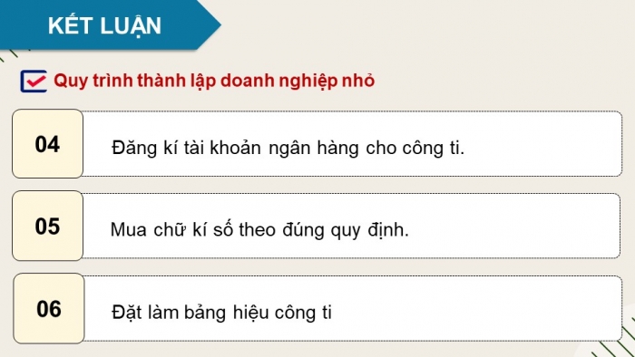 Giáo án điện tử chuyên đề Kinh tế pháp luật 10 chân trời Bài 5: Tổ chức hoạt động của doanh nghiệp nhỏ