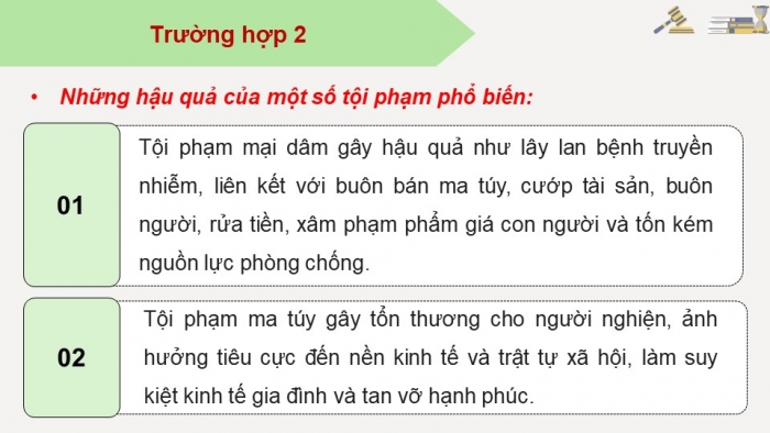 Giáo án điện tử chuyên đề Kinh tế pháp luật 10 chân trời Bài 6: Khái quát về pháp luật hình sự (P2)