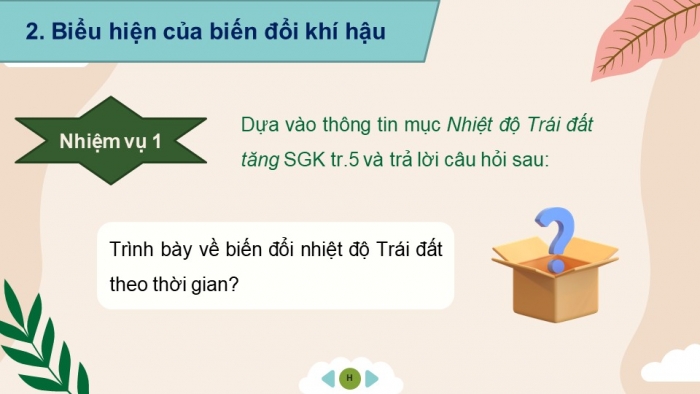 Giáo án điện tử chuyên đề Địa lí 10 cánh diều CĐ 1: Biến đổi khí hậu