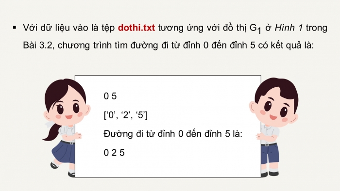 Giáo án điện tử chuyên đề Khoa học máy tính 12 chân trời Bài 3.5: Thực hành kĩ thuật duyệt đồ thị