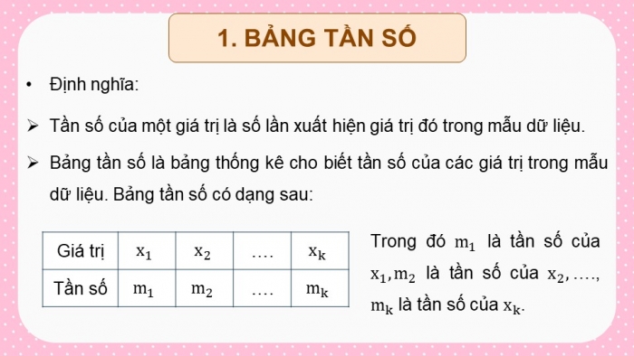 Giáo án PPT dạy thêm Toán 9 Kết nối bài 22: Bảng tần số và biểu đồ tần số