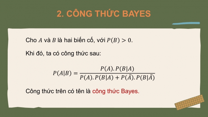 Giáo án PPT dạy thêm Toán 12 kết nối Bài 19: Công thức xác suất toàn phần và công thức Bayes