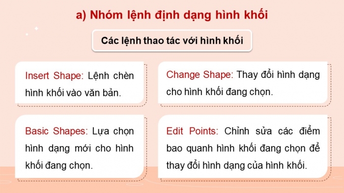 Giáo án điện tử chuyên đề Tin học ứng dụng 10 kết nối Bài 3: Trình bày văn bản với hình khối và hộp văn bản