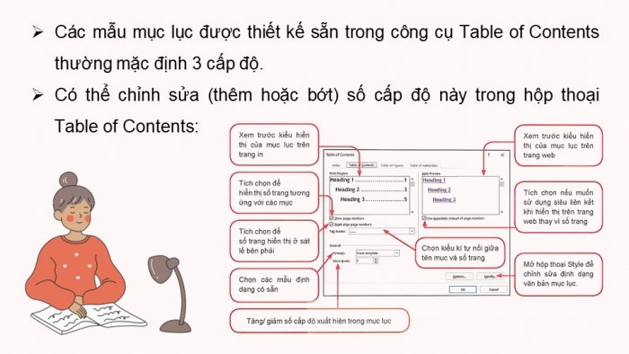 Giáo án điện tử chuyên đề Tin học ứng dụng 10 kết nối Bài 4: Tạo mục lục và xuất bản văn bản