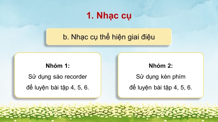 Giáo án điện tử Âm nhạc 5 cánh diều Tiết 35: Ôn tập