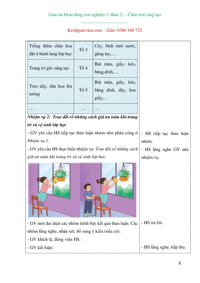 Giáo án Hoạt động trải nghiệm 3 chân trời sáng tạo bản 2