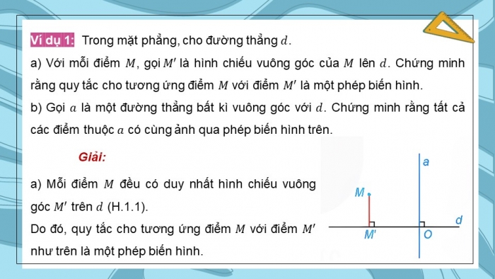 Giáo án điện tử chuyên đề Toán 11 kết nối Bài 1: Phép biến hình