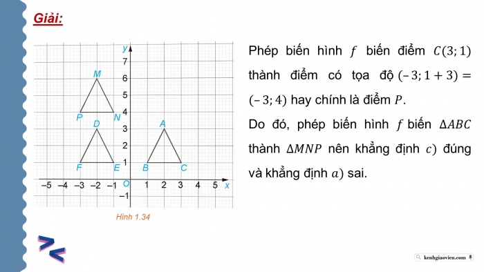 Giáo án điện tử chuyên đề Toán 11 kết nối Bài 5: Phép dời hình