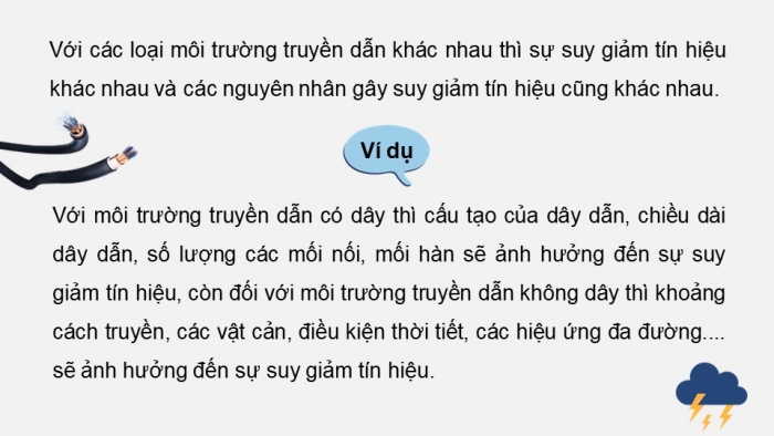 Giáo án điện tử chuyên đề Vật lí 11 kết nối Bài 6: Suy giảm tín hiệu