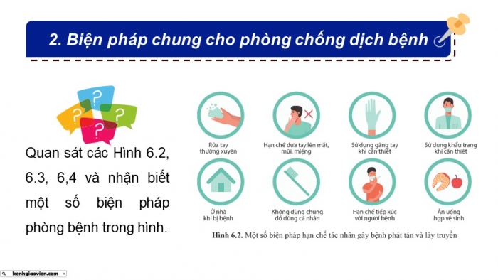 Giáo án điện tử chuyên đề Sinh học 11 cánh diều Bài 6: Các biện pháp phòng chống bệnh dịch ở người