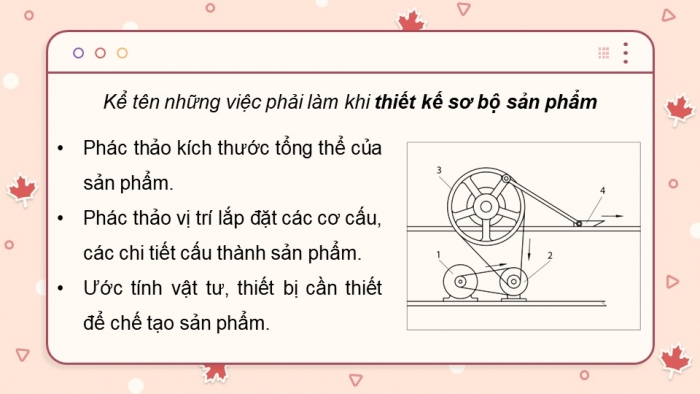 Giáo án điện tử chuyên đề Công nghệ cơ khí 11 cánh diều Bài 3: Triển khai thực hiện và báo cáo kết quả dự án thuộc lĩnh vực kĩ thuật cơ khí