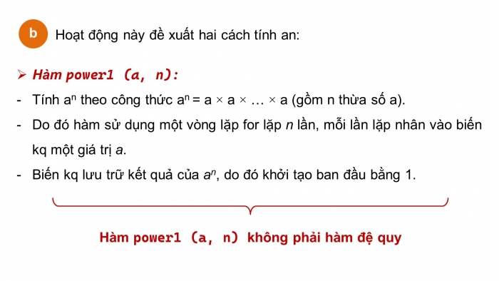 Giáo án điện tử chuyên đề Khoa học máy tính 11 cánh diều Bài 2: Thuật toán đệ quy