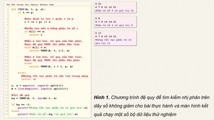 Giáo án điện tử chuyên đề Khoa học máy tính 11 cánh diều Bài 2: Kĩ thuật đệ quy trong chia để trị