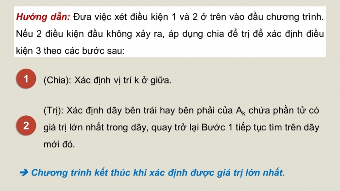 Giáo án điện tử chuyên đề Khoa học máy tính 11 cánh diều Bài 3: Thực hành ứng dụng thuật toán tìm kiếm nhị phân bằng đệ quy