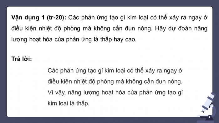 Giáo án điện tử chuyên đề Hoá học 10 cánh diều Bài 3: Năng lượng hoạt hoá của phản ứng hoá học