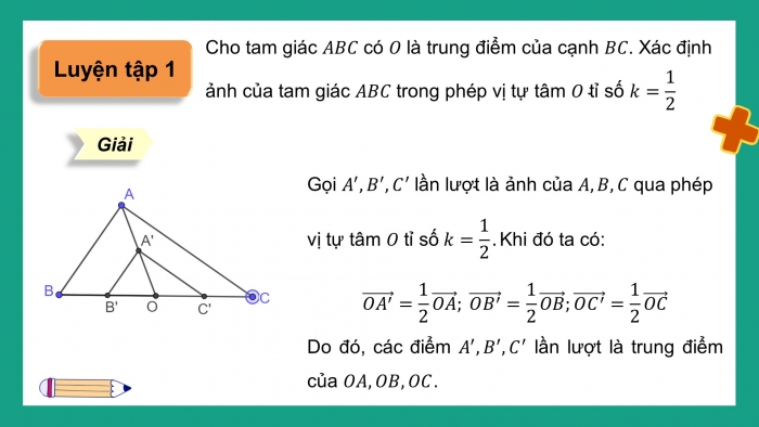 Giáo án điện tử chuyên đề Toán 11 cánh diều Bài 2: Phép đồng dạng