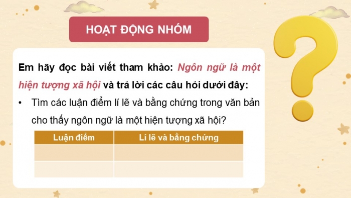 Giáo án điện tử chuyên đề Ngữ văn 11 chân trời CĐ 2 Phần 1: Bản chất xã hội – văn hoá của ngôn ngữ