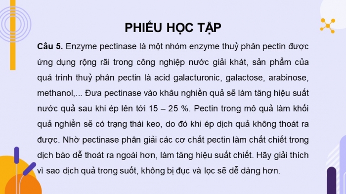 Giáo án điện tử chuyên đề Sinh học 10 chân trời Ôn tập CĐ 2