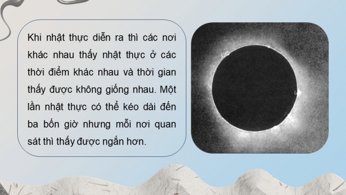 Giáo án điện tử chuyên đề Vật lí 10 cánh diều Bài 3: Nhật thực, nguyệt thực và thuỷ triều