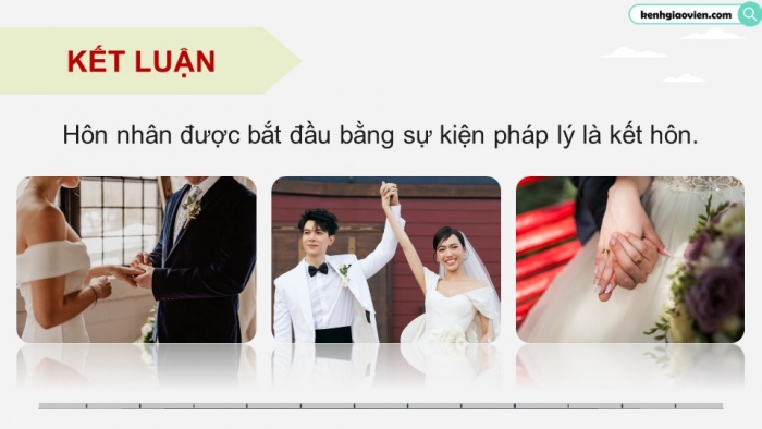 Giáo án điện tử chuyên đề Kinh tế pháp luật 10 cánh diều Bài 2: Hôn nhân