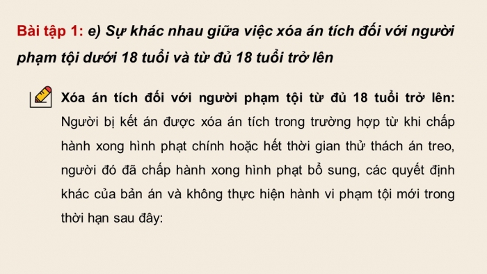 Giáo án điện tử chuyên đề Kinh tế pháp luật 10 cánh diều Bài 10: Pháp luật hình sự về người chưa thành niên (P2)