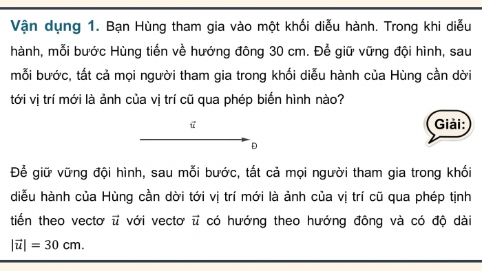 Giáo án điện tử chuyên đề Toán 11 kết nối Bài 2: Phép tịnh tiến