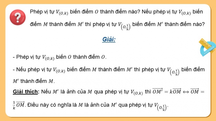 Giáo án điện tử chuyên đề Toán 11 kết nối Bài 6: Phép vị tự