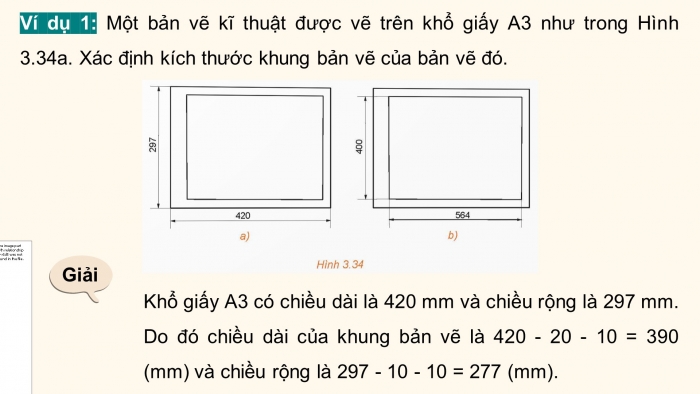 Giáo án điện tử chuyên đề Toán 11 kết nối Bài 12: Bản vẽ kĩ thuật