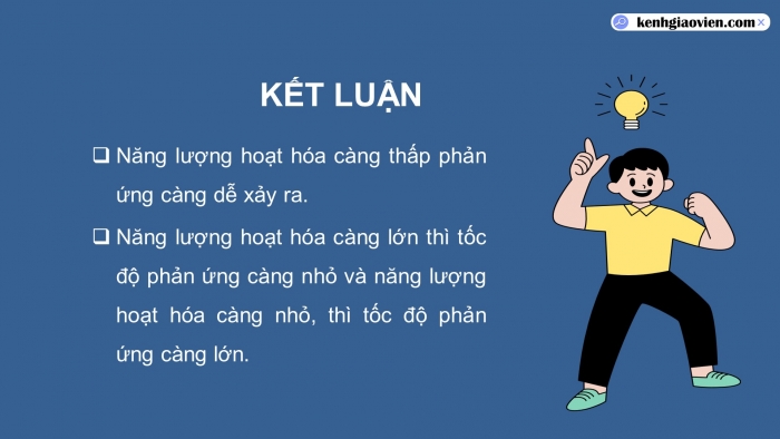 Giáo án điện tử chuyên đề Hoá học 10 chân trời Bài 3: Năng lượng hoạt hoá của phản ứng hoá học