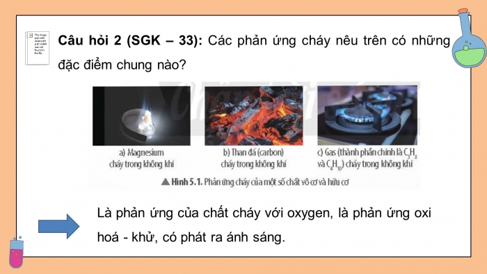 Giáo án điện tử chuyên đề Hoá học 10 chân trời Bài 5: Sơ lược về phản ứng cháy và nổ