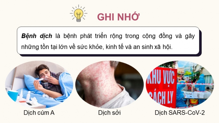 Giáo án điện tử chuyên đề Sinh học 11 cánh diều Bài 4: Bệnh dịch và tác nhân gây bệnh ở người