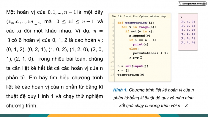 Giáo án điện tử chuyên đề Khoa học máy tính 11 cánh diều Bài 3: Thực hành kĩ thuật quay lui