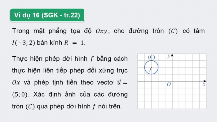 Giáo án điện tử chuyên đề Toán 11 cánh diều Bài 1: Phép dời hình (P3)