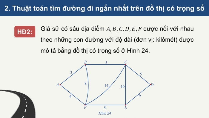 Giáo án điện tử chuyên đề Toán 11 cánh diều Bài 2: Một vài ứng dụng của lí thuyết đồ thị