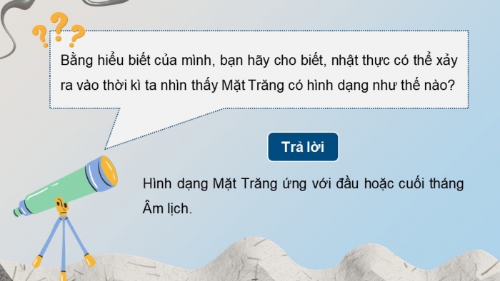 Giáo án điện tử chuyên đề Vật lí 10 cánh diều Bài 3: Nhật thực, nguyệt thực và thuỷ triều