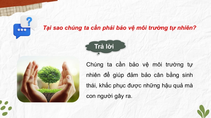 Giáo án điện tử chuyên đề Vật lí 10 cánh diều Bài 1: Sự cần thiết phải bảo vệ môi trường