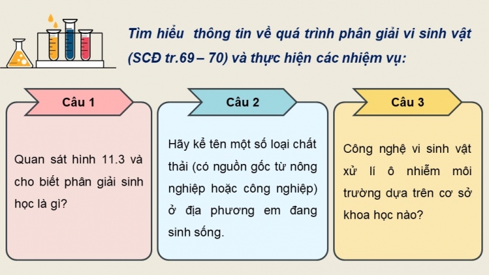 Giáo án điện tử chuyên đề Sinh học 10 cánh diều Bài 11: Khái quát về vi sinh vật trong xử lí ô nhiễm môi trường